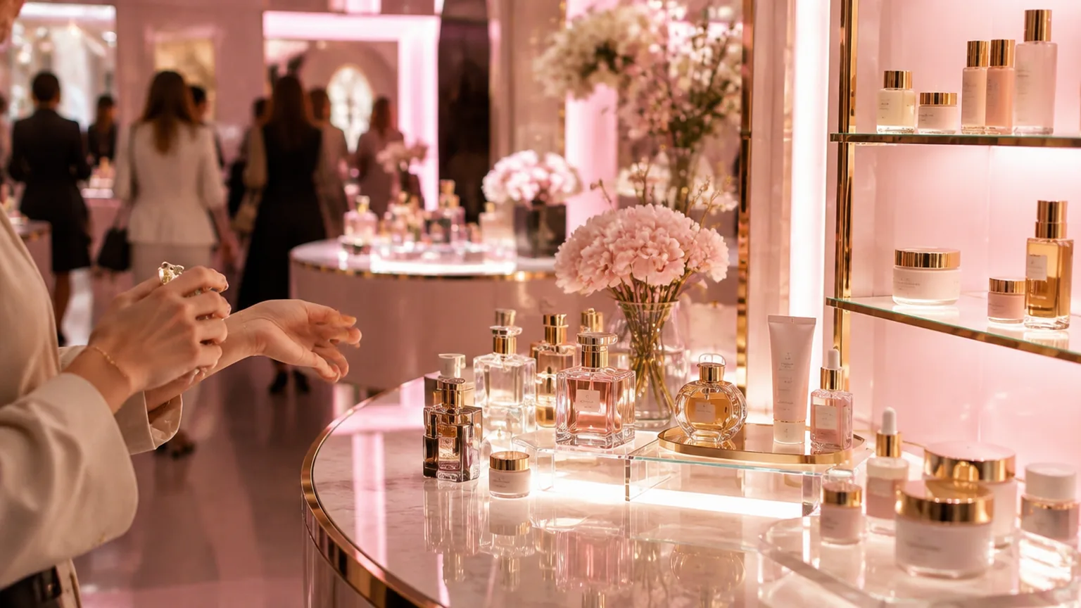 Beauty, Fragrance & Wellness exhibition stand in Dubai